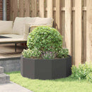 vidaXL Növénytartó Fekete 90 x 90 x 35 cm Acél