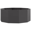 vidaXL Növénytartó Fekete 90 x 90 x 35 cm Acél