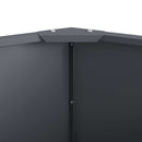 vidaXL Növénytartó Antracit 90 x 90 x 35 cm Acél