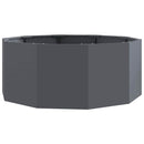 vidaXL Növénytartó Antracit 90 x 90 x 35 cm Acél