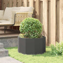 vidaXL Növénytartó Fekete 60 x 60 x 35 cm Acél
