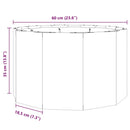 vidaXL Növénytartó Antracit 60 x 60 x 35 cm Acél