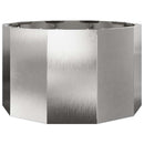 vidaXL Növénytartó Ezüst 60 x 60 x 35 cm Rozsdamentes acél