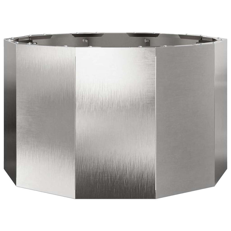 vidaXL Növénytartó Ezüst 60 x 60 x 35 cm Rozsdamentes acél