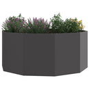 vidaXL Növénytartó Fekete 120 x 120 x 50 cm Acél