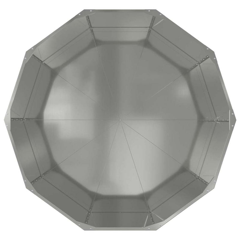 vidaXL Növénytartó Ezüst 120 x 120 x 50 cm Horganyzott acél