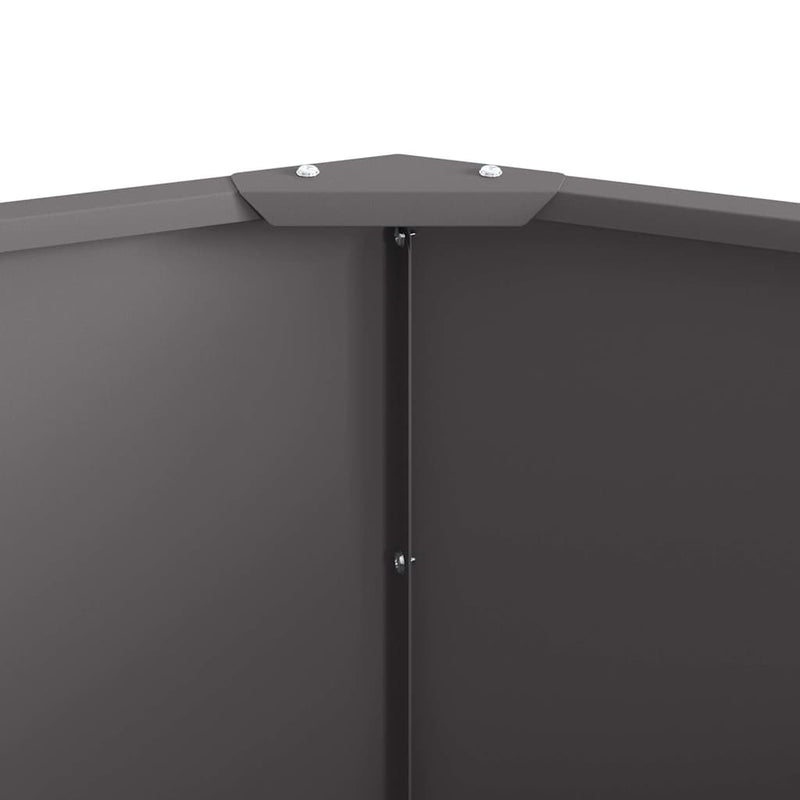 vidaXL Növénytartó Fekete 90 x 90 x 50 cm Acél