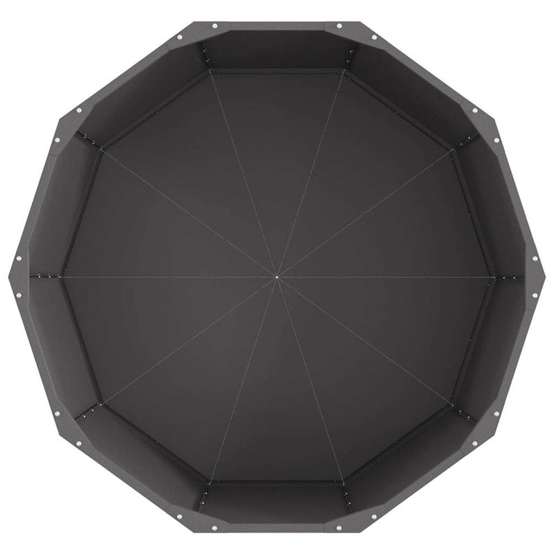 vidaXL Növénytartó Fekete 90 x 90 x 50 cm Acél