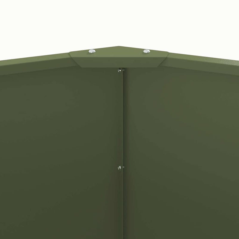 vidaXL Növénytartó Olajzöld 90 x 90 x 50 cm Acél