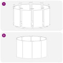 vidaXL Növénytartó Ezüst 90 x 90 x 50 cm Rozsdamentes acél