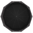 vidaXL Növénytartó Fekete 60 x 60 x 50 cm Acél