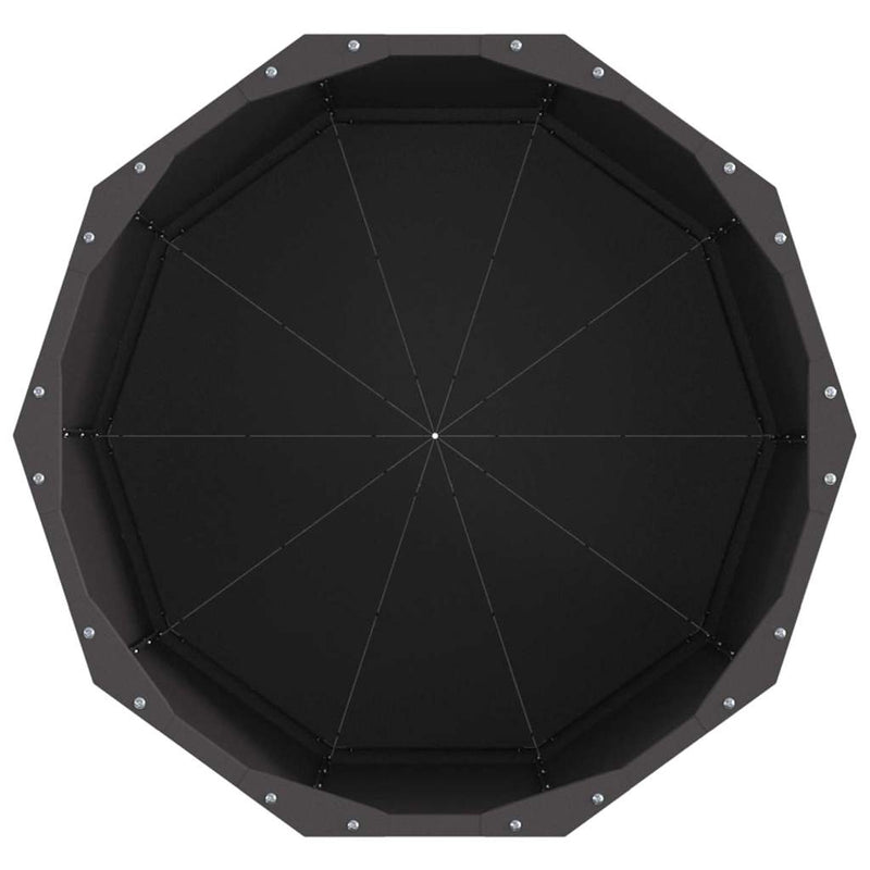 vidaXL Növénytartó Fekete 60 x 60 x 50 cm Acél