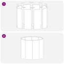 vidaXL Növénytartó Fehér 60 x 60 x 50 cm Acél