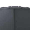 vidaXL Növénytartó Antracit 60 x 60 x 50 cm Acél