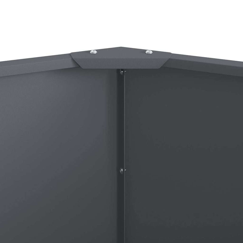 vidaXL Növénytartó Antracit 60 x 60 x 50 cm Acél