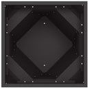 vidaXL Növénytartó 2 pcs Fekete 30 x 30 x 75 cm Acél