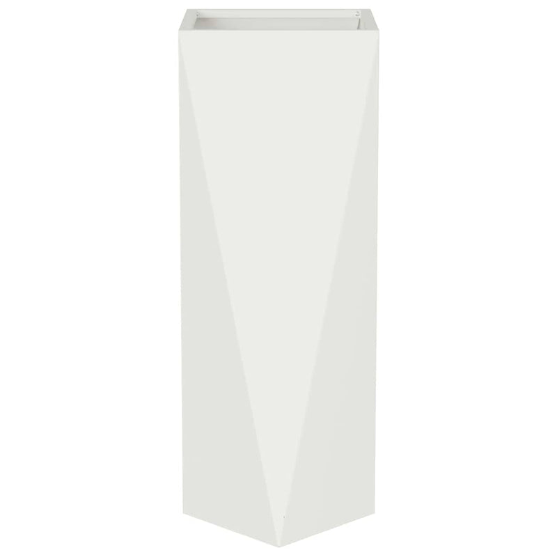 vidaXL Növénytartó 2 pcs Fehér 30 x 30 x 75 cm Acél