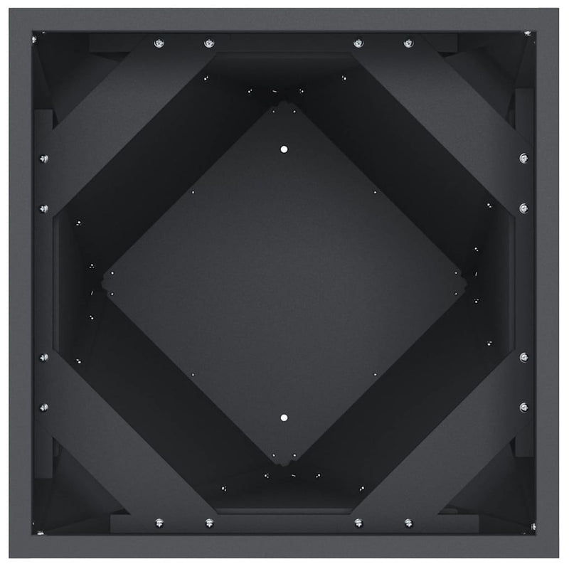 vidaXL Növénytartó Antracit 30 x 30 x 75 cm Acél