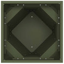 vidaXL Növénytartó 2 pcs Olajzöld 30 x 30 x 75 cm Acél