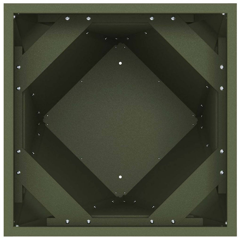 vidaXL Növénytartó 2 pcs Olajzöld 30 x 30 x 75 cm Acél