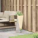 vidaXL Növénytartó Ezüst 30 x 30 x 75 cm Rozsdamentes acél