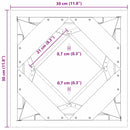 vidaXL Növénytartó Ezüst 30 x 30 x 75 cm Rozsdamentes acél