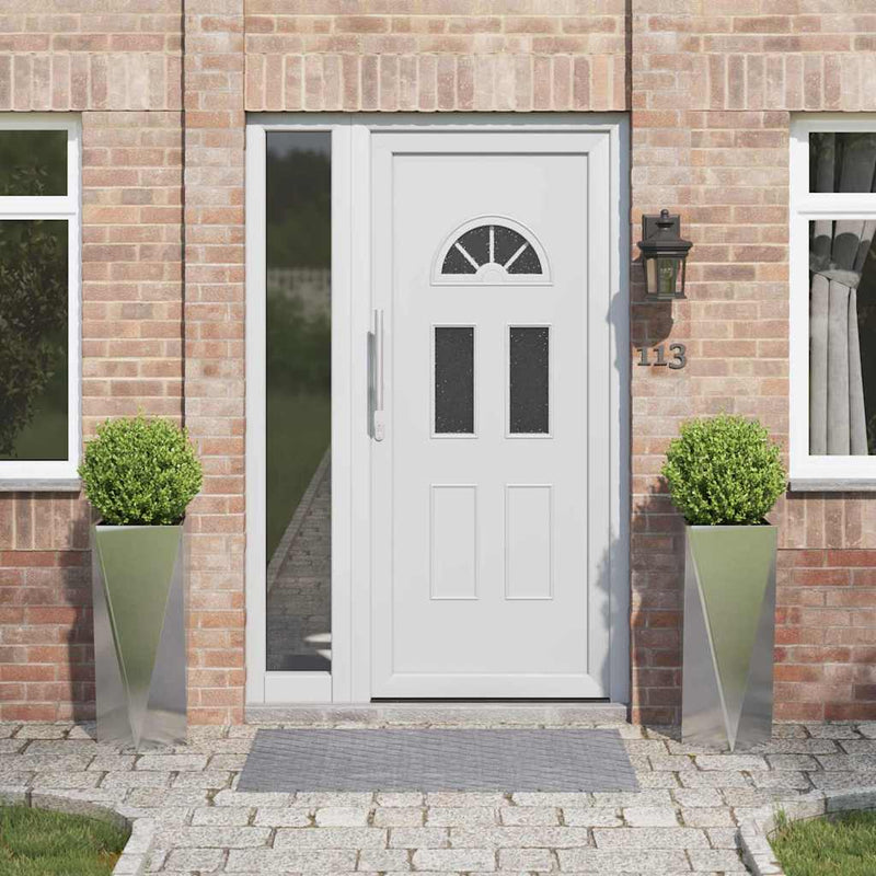 vidaXL Növénytartó 2 pcs Ezüst 30 x 30 x 75 cm Rozsdamentes acél