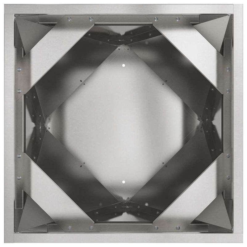 vidaXL Növénytartó 2 pcs Ezüst 30 x 30 x 75 cm Rozsdamentes acél