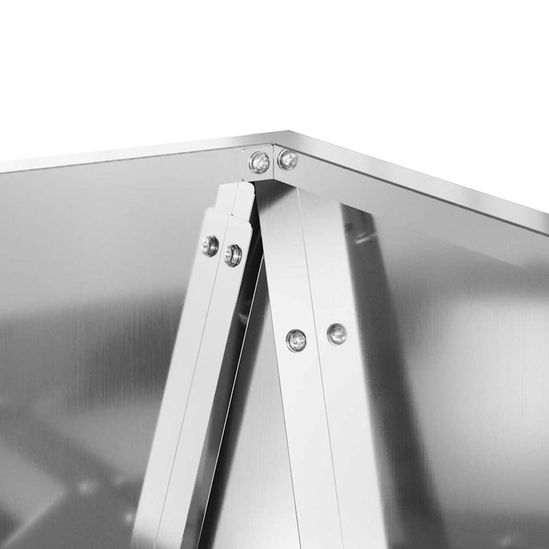 vidaXL Növénytartó 2 pcs Ezüst 30 x 30 x 75 cm Horganyzott acél