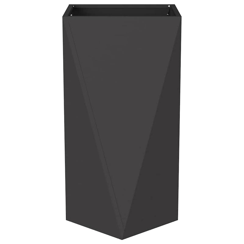 vidaXL Növénytartó Fekete 40 x 40 x 75 cm Acél