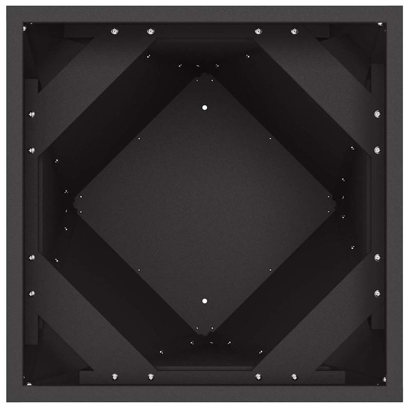 vidaXL Növénytartó 2 pcs Fekete 40 x 40 x 75 cm Acél