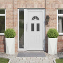 vidaXL Növénytartó 2 pcs Fehér 40 x 40 x 75 cm Acél