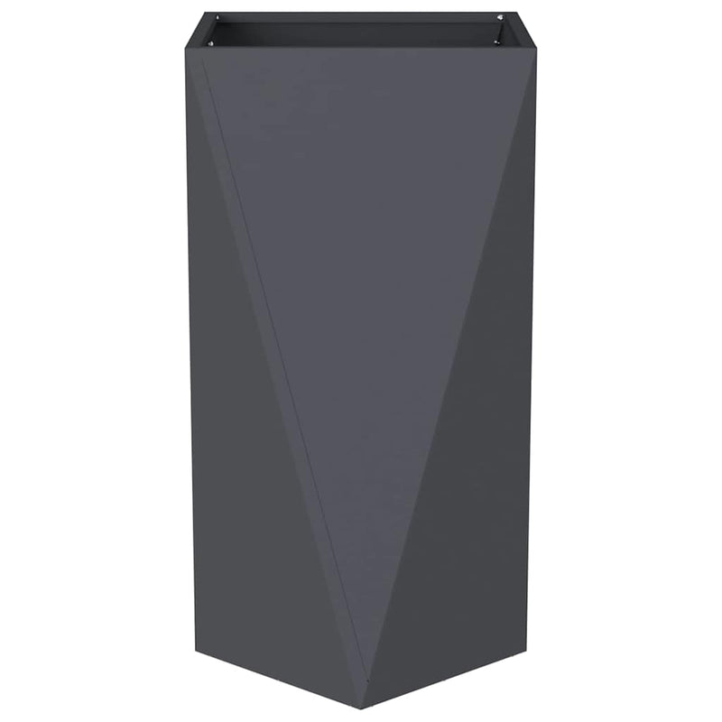 vidaXL Növénytartó 2 pcs Antracit 40 x 40 x 75 cm Acél
