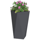 vidaXL Növénytartó 2 pcs Antracit 40 x 40 x 75 cm Acél