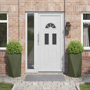 vidaXL Növénytartó 2 pcs Olajzöld 40 x 40 x 75 cm Acél