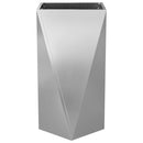 vidaXL Növénytartó Ezüst 40 x 40 x 75 cm Horganyzott acél