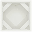 vidaXL Növénytartó 2 pcs Fehér 50 x 50 x 75 cm Acél