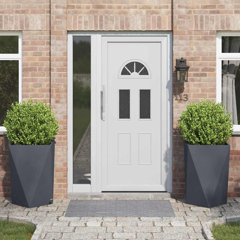 vidaXL Növénytartó 2 pcs Antracit 50 x 50 x 75 cm Acél