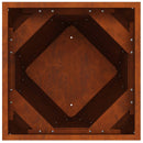 vidaXL Növénytartó 2 db Rozsdás 50 x 50 x 75 cm Időjárásálló acél