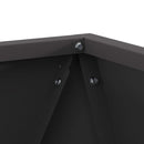 vidaXL Növénytartó 2 pcs Fekete 30 x 30 x 30 cm Acél