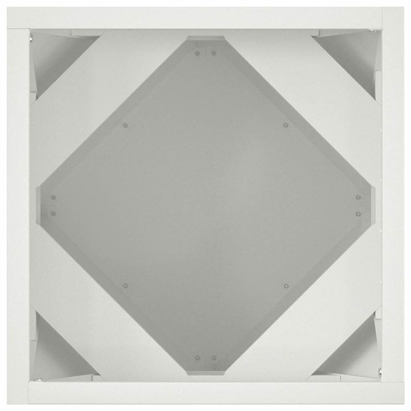 vidaXL Növénytartó 2 pcs Fehér 30 x 30 x 30 cm Acél