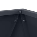 vidaXL Növénytartó Antracit 30 x 30 x 30 cm Acél