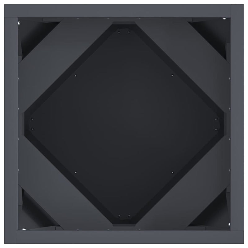 vidaXL Növénytartó 2 pcs Antracit 30 x 30 x 30 cm Acél