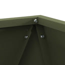 vidaXL Növénytartó Olajzöld 30 x 30 x 30 cm Acél