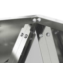 vidaXL Növénytartó Ezüst 30 x 30 x 30 cm Horganyzott acél