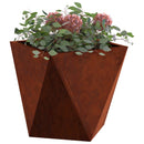 vidaXL Növénytartó Rozsdás 30 x 30 x 30 cm Időjárásálló acél