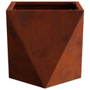 vidaXL Növénytartó 2 db Rozsdás 30 x 30 x 30 cm Időjárásálló acél