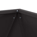 vidaXL Növénytartó Fekete 40 x 40 x 40 cm Acél