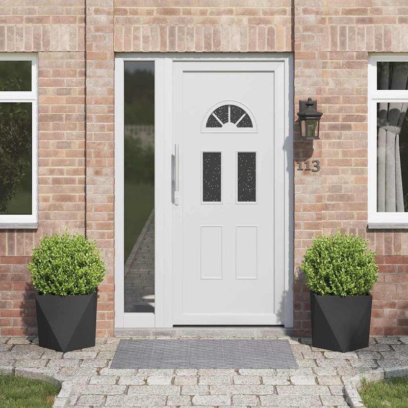 vidaXL Növénytartó 2 pcs Fekete 40 x 40 x 40 cm Acél