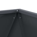 vidaXL Növénytartó 2 pcs Antracit 40 x 40 x 40 cm Acél